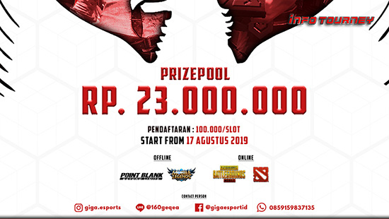 turnamen dota dota2 agustus 2019 giga esports garuda logo