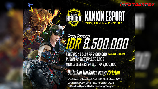 turnamen ff free fire maret 2023 kankin esport season 1 logo