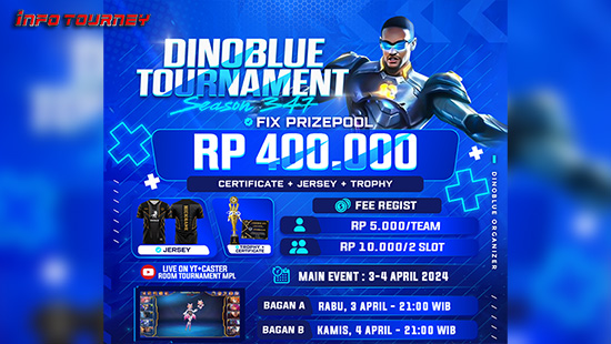 turnamen ml mlbb mole mobile legends april 2024 dino blue season 347 logo