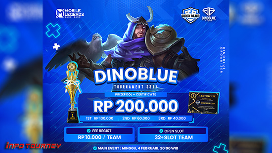 turnamen ml mlbb mole mobile legends februari 2024 dino blue season 314 logo