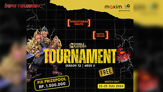 turnamen ml mlbb mole mobile legends juli 2025 rxr esport season 72 week 2 logo